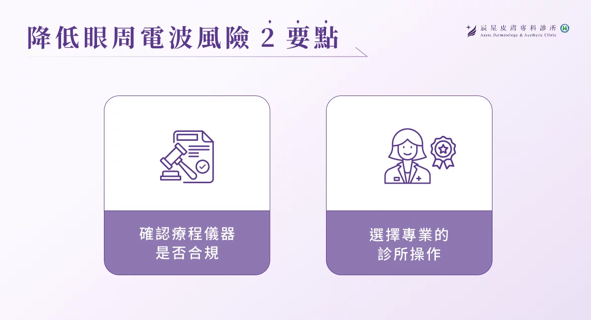 眼周電波療程小叮嚀